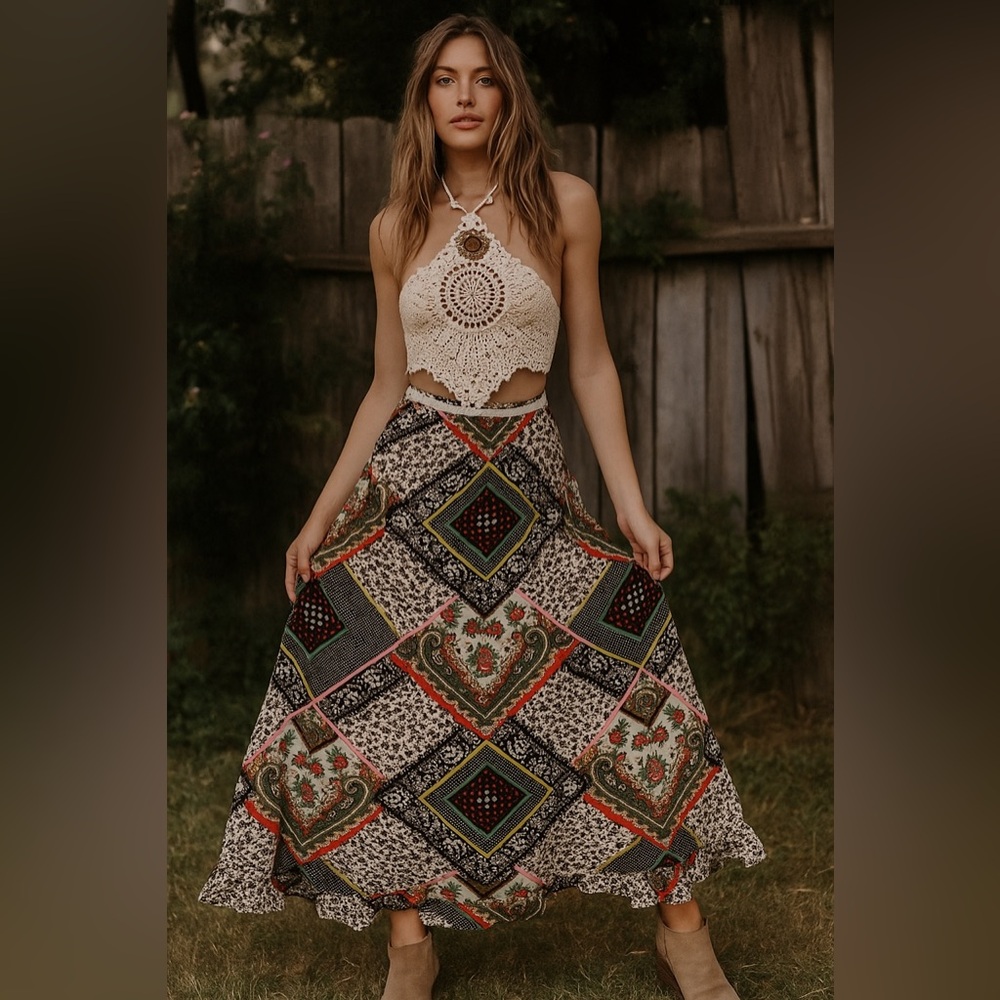 Vintage handkerchief skirt